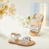 imageGINFIVE Toddler Girls Sandals Girls Toddler Sandals Little Girls Kids ShoesGg37white