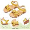 imageGINFIVE Toddler Girls Sandals Girls Toddler Sandals Little Girls Kids ShoesGg37yellow