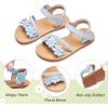 imageGINFIVE Toddler Girls Sandals Girls Toddler Sandals Little Girls Kids ShoesGg39blue