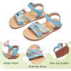 imageGINFIVE Toddler Girls Sandals Girls Toddler Sandals Little Girls Kids ShoesGg50blue