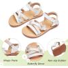 imageGINFIVE Toddler Girls Sandals Girls Toddler Sandals Little Girls Kids ShoesGg50white