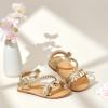imageGINFIVE Toddler Girls Sandals Girls Toddler Sandals Little Girls Kids ShoesGg51gold