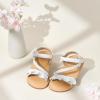 imageGINFIVE Toddler Girls Sandals Girls Toddler Sandals Little Girls Kids ShoesGg51white