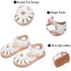 imageGINFIVE Toddler Girls Sandals Girls Toddler Sandals Little Girls Kids ShoesGg52white
