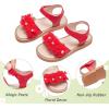 imageGINFIVE Toddler Girls Sandals Girls Toddler Sandals Little Girls Kids ShoesGg54red