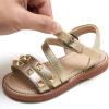 imageGINFIVE Toddler Girls Sandals Girls Toddler Sandals Little Girls Kids ShoesGn06gold