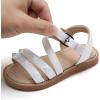 imageGINFIVE Toddler Girls Sandals Girls Toddler Sandals Little Girls Kids ShoesGn06white