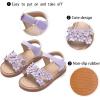 imageGINFIVE Toddler Girls Sandals Girls Toddler Sandals Little Girls Kids ShoesGn08purple