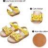 imageGINFIVE Toddler Girls Sandals Girls Toddler Sandals Little Girls Kids ShoesGn08yellow
