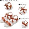 imageGINFIVE Toddler Girls Sandals Girls Toddler Sandals Little Girls Kids ShoesGn11brown