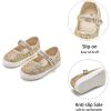 imageGINFIVE Toddler Girls Sneakers Little Girls Slip On Shoes Glitter Sneakers ToddlerGm01gold