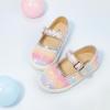 imageGINFIVE Toddler Girls Sneakers Little Girls Slip On Shoes Glitter Sneakers ToddlerGm01rainbowsilver