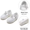 imageGINFIVE Toddler Girls Sneakers Little Girls Slip On Shoes Glitter Sneakers ToddlerGm01white