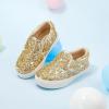 imageGINFIVE Toddler Girls Sneakers Little Girls Slip On Shoes Glitter Sneakers ToddlerGm02gold