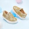 imageGINFIVE Toddler Girls Sneakers Little Girls Slip On Shoes Glitter Sneakers ToddlerGm02gold