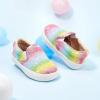 imageGINFIVE Toddler Girls Sneakers Little Girls Slip On Shoes Glitter Sneakers ToddlerGm02rainbowpink