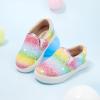 imageGINFIVE Toddler Girls Sneakers Little Girls Slip On Shoes Glitter Sneakers ToddlerGm02rainbowpink
