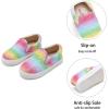 imageGINFIVE Toddler Girls Sneakers Little Girls Slip On Shoes Glitter Sneakers ToddlerGm02rainbowpink