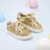 imageGINFIVE Toddler Girls Sneakers Little Girls Slip On Shoes Glitter Sneakers ToddlerGm03gold