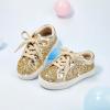 imageGINFIVE Toddler Girls Sneakers Little Girls Slip On Shoes Glitter Sneakers ToddlerGm03gold
