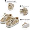 imageGINFIVE Toddler Girls Sneakers Little Girls Slip On Shoes Glitter Sneakers ToddlerGm03gold