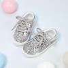 imageGINFIVE Toddler Girls Sneakers Little Girls Slip On Shoes Glitter Sneakers ToddlerGm03silver