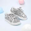 imageGINFIVE Toddler Girls Sneakers Little Girls Slip On Shoes Glitter Sneakers ToddlerGm03silver