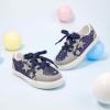 imageGINFIVE Toddler Girls Sneakers Little Girls Slip On Shoes Glitter Sneakers ToddlerGm04blue