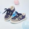 imageGINFIVE Toddler Girls Sneakers Little Girls Slip On Shoes Glitter Sneakers ToddlerGm04blue