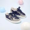imageGINFIVE Toddler Girls Sneakers Little Girls Slip On Shoes Glitter Sneakers ToddlerGm04blue