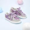 imageGINFIVE Toddler Girls Sneakers Little Girls Slip On Shoes Glitter Sneakers ToddlerGm04purple
