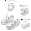imageGINFIVE Toddler Girls Sneakers Little Girls Slip On Shoes Glitter Sneakers ToddlerGm04white