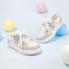 imageGINFIVE Toddler Girls Sneakers Little Girls Slip On Shoes Glitter Sneakers ToddlerGm04white