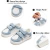 imageGINFIVE Toddler Girls Sneakers Little Girls Slip On Shoes Glitter Sneakers ToddlerGm05blue