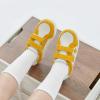 imageGINFIVE Toddler Girls Sneakers Little Girls Slip On Shoes Glitter Sneakers ToddlerGm05yellow