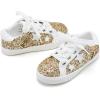 imageGINFIVE Toddler Girls Sneakers Little Girls Slip On Shoes Glitter Sneakers ToddlerGs09gold