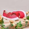 imageGINFIVE Toddler Girls Sneakers Little Girls Slip On Shoes School Sneakers ToddlerGf2001 Red