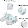 imageGINFIVE Toddler Girls Sneakers Little Girls Slip On Shoes School Sneakers ToddlerGm07blue