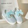 imageGINFIVE Toddler Girls Sneakers Little Girls Slip On Shoes School Sneakers ToddlerGm07blue