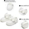 imageGINFIVE Toddler Girls Sneakers Little Girls Slip On Shoes School Sneakers ToddlerGm07white
