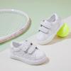 imageGINFIVE Toddler Girls Sneakers Little Girls Slip On Shoes School Sneakers ToddlerGm08white