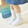 imageGINFIVE Toddler Girls Sneakers Little Girls Slip On Shoes School Sneakers ToddlerGm08white
