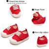 imageGINFIVE Toddler Girls Sneakers Little Girls Slip On Shoes School Sneakers ToddlerYb01red