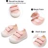 imageGINFIVE Toddler Girls Sneakers Little Girls Slip On Shoes School Sneakers ToddlerYb02pink