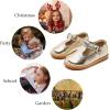 imageGINFIVE Toddler Little Girls Mary Janes Flats Girls Dress Shoes Kids ShoesGf07  Gold