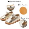 imageGINFIVE Toddler Little Girls Mary Janes Flats Girls Dress Shoes Kids ShoesGf07  Gold