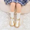 imageGINFIVE Toddler Little Girls Mary Janes Flats Girls Dress Shoes Kids ShoesGf20  Gold