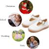 imageGINFIVE Toddler Little Girls Mary Janes Flats Girls Dress Shoes Kids ShoesGf20  White