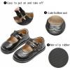 imageGINFIVE Toddler Little Girls Mary Janes Flats Girls Dress Shoes Kids ShoesGf285  Black