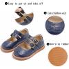 imageGINFIVE Toddler Little Girls Mary Janes Flats Girls Dress Shoes Kids ShoesGf285  Blue